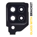 Back Camera Lens With Bracket Compatible For Samsung Galaxy A22 4G (A225 / 2021) (Black)
