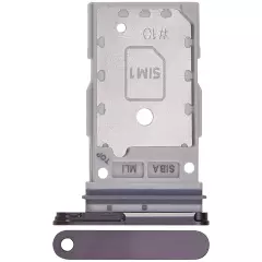 Dual Sim Card Tray Compatible For Samsung Galaxy S24 5G / S24 Plus 5G (Onyx Black)