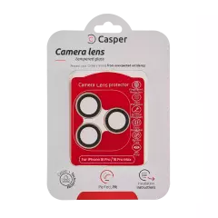 Casper Camera Lens Protector Compatible For iPhone 16 Pro / 16 Pro Max (Desert Titanium) (Clear)