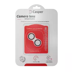 Casper Camera Lens Protector Compatible For iPhone 15 / 15 Plus (Pink) (Clear)