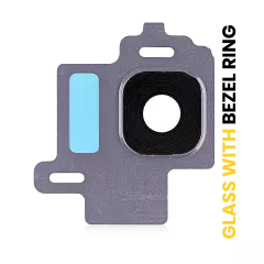 Back Camera Lens With Bezel Ring Compatible For Samsung Galaxy S8 (Orchid Gray)
