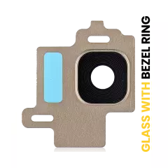 Back Camera Lens With Bezel Ring Compatible For Samsung Galaxy S8 (Gold)