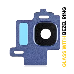 Back Camera Lens With Bezel Ring Compatible For Samsung Galaxy S8 (Blue)