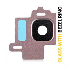 Back Camera Lens With Bezel Ring Compatible For Samsung Galaxy S8 (Rose Gold)