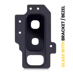 Back Camera Lens With Bracket / Bezel Compatible For Samsung Galaxy S9 Plus (Black)
