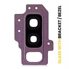 Back Camera Lens With Bracket / Bezel Compatible For Samsung Galaxy S9 Plus (Purple)