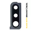 Back Camera Lens With Bracket / Bezel Compatible For Samsung Galaxy A30s (A307 / 2019) (Black)