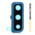 Back Camera Lens With Bracket / Bezel Compatible For Samsung Galaxy A30s (A307 / 2019) (Blue)