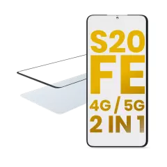 2 in 1 Front Glass With OCA Pre-Installed Compatible For Samsung Galaxy S20 FE 4G / 5G
