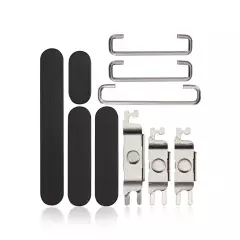 Hard Buttons (Power / Volume / Switch) Compatible For iPhone 15 Pro / 15 Pro Max (Black Titanium)