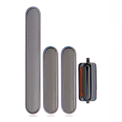 Hard Buttons (Power / Volume / Switch) Compatible For iPhone X (Black)