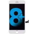 LCD Assembly with Steel Plate Compatible For iPhone 8 Plus (Aftermarket) (White)