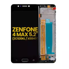 LCD Assembly With Frame Compatible For Asus ZenFone 4 Max 5.2" (ZC520KL / 2017) (Refurbished) (Black)