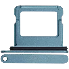 Single Sim Card Tray Compatible For iPhone 16 / 16 Plus (Teal)