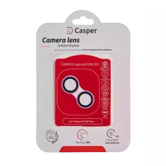 Casper Camera Lens Protector Compatible For iPhone 16 / 16 Plus (Pink) (Clear)