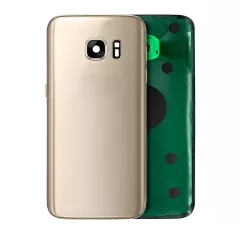 Back Cover Glass With Camera Lens Compatible For Samsung Galaxy S7 (Service Pack) (Gold Platinum)