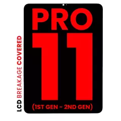 LCD Assembly With Digitizer Compatible For iPad Pro 11" 1st Gen (2018) / iPad Pro 11" 2nd Gen (2020) (Aftermarket Pro: XO7) (Black)