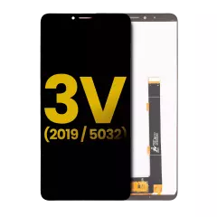 LCD Assembly Without Frame Compatible For Alcatel 3V (5032 / 2019) (Refurbished) (Elegant Black)