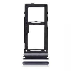 Single Sim Card Tray Compatible For Samsung Galaxy A72 (A725 / 2021) (Awesome Black)