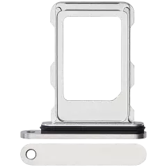 Single Sim Card Tray Compatible For iPhone 16 Pro / 16 Pro Max (White Titanium)