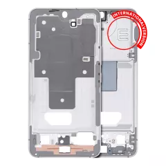 Mid-Frame Housing Compatible For Samsung Galaxy S22 5G (International Version) (White)