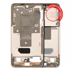 Mid-Frame Housing Compatible For Samsung Galaxy S22 5G (International Version) (Pink Gold)