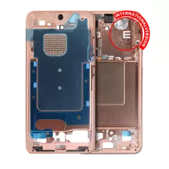 Mid-Frame Housing Compatible For Samsung Galaxy S24 5G (International version) (Service Pack) (Sandstone Orange)
