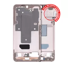 Mid-Frame Housing Compatible For Samsung Galaxy S22 5G (US & International Version) (Pink Gold)
