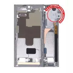Mid-Frame Housing Compatible For Samsung Galaxy S22 Ultra 5G (US & International Version) (Graphite)