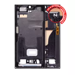 Mid-Frame Housing Compatible For Samsung Galaxy S23 Ultra 5G (US & International Version) (Graphite)