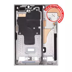 Mid-Frame Housing Compatible For Samsung Galaxy S23 Ultra 5G (US & International Version) (Sky Blue / Lime)