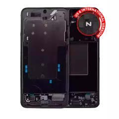 Mid-Frame Housing Compatible For Samsung Galaxy S24 Plus 5G (US & International Version) (Onyx Black)
