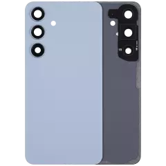 Back Cover Glass With Camera Lens Compatible For Samsung Galaxy S24 5G (No Logo) (Aftermarket Plus) (Sapphire Blue)