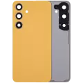Back Cover Glass With Camera Lens Compatible For Samsung Galaxy S24 5G (No Logo) (Aftermarket Plus) (Sandstone Orange)