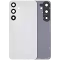 Back Cover Glass With Camera Lens Compatible For Samsung Galaxy S24 Plus 5G (No Logo) (Aftermarket Plus) (Marble Gray)