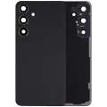 Back Cover Glass With Camera Lens Compatible For Samsung Galaxy S24 Plus 5G (No Logo) (Aftermarket Plus) (Onyx Black)