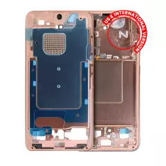 Mid-Frame Housing Compatible For Samsung Galaxy S24 5G (US & International Version) (Sandstone Orange)