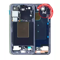 Mid-Frame Housing Compatible For Samsung Galaxy S24 5G (US & International Version) (Cobalt Violet)