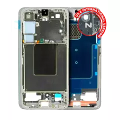 Mid-Frame Housing Compatible For Samsung Galaxy S24 5G (US & International Version) (Amber Yellow)