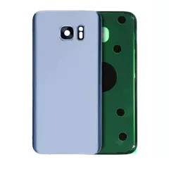 Back Cover Glass Compatible For Samsung Galaxy S7 Edge (Service Pack) (Blue)