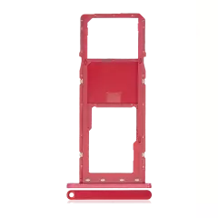 Single Sim Card Tray Compatible For Samsung Galaxy A03S (A037F / 2021) (Red)