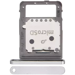 Micro SD Sim Card Tray Compatible For Samsung Galaxy Tab S8 (X700 / X706 / 2022) / Tab S8 Plus 5G (X800 / X806 / 2022) / Tab S8 Ultra (X900 / X906 / 2022) (Silver)