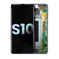 OLED Assembly With Frame Compatible For Samsung Galaxy S10 (Service Pack) (Prism Green)