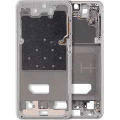 Mid-Frame Housing Compatible For Compatible For Samsung Galaxy S21 5G (Phantom White)