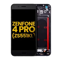 LCD Assembly With Frame Compatible For Asus ZenFone 4 Pro (ZS551KL / 2017) (Refurbished) (Black)