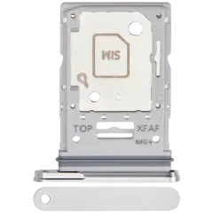 Dual Sim Card Tray Compatible For Samsung Galaxy Tab S9 FE Plus (X616B / 2023) (Silver)