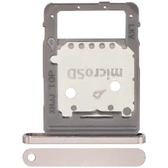 Dual Sim Card Tray Compatible For Samsung Galaxy Tab S8 (X706 / 2022) / Tab S8 Plus 5G (X806 / 2022) / Tab S8 Ultra (X906 / 2022) (Pink Gold)