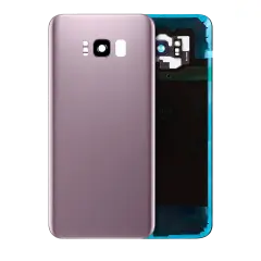 Back Cover Glass With Camera Lens Compatible For Samsung Galaxy S8 Plus (No Logo) (Aftermarket Plus) (Rose Pink)