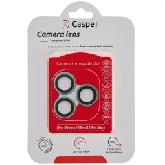 Casper Camera Lens Protector Compatible For iPhone 13 Pro / 13 Pro Max (Alpine Green) (Clear)