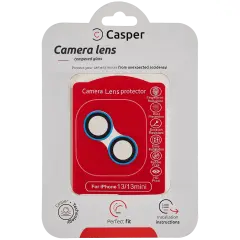 Casper Camera Lens Protector Compatible For iPhone 13 / 13 Mini (Blue) (Clear)
